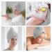 2 Pack Microfiber Hair Towel Wrap for Women - Super Absorbent Quick Dry Turban for Curly Long & Thick Hair - Sky Blue 10x26 - Buy Online on GoSupps.com