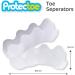 Protectoe Gel Toe Separators - Set of 8 for Overlapping Toes | Toe Spacers & Spreaders - Buy Online on GoSupps.com