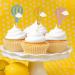 Honbay 24PCS Glitter Cupcake Toppers Creative Hot Air Balloon with Clouds Cake Toppers Fruit Dessert Picks Cake Decorations for Birthday Wedding Baby Shower Party (3 Color) - Buy Online on GoSupps.com