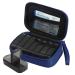 Pill Box 7 Day 2 Times a Day Weekly Pill Organiser with Portable Zipper PU Leather Bag BPA Free AM PM Travel Pill Dispenser for Medication Capsule Vitamins Fish Oils (Blue)