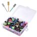100 pieces of nail cutter attachments nail milling bits bits grinding sleeve 80/120/180 grit nail drill nail grinding sleeve milling cutter storage box for polishing electric grinding strap (silver gold colorful)