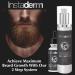 Beard Growth Thickening Serum | Nourishes Strengthens & Repairs Follicles for Fuller Healthier Facial Hair - Prevents Dandruff - Buy Online on GoSupps.com