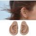 Silicone Ear Model for Earrings | Flexible Simulation Ear for Jewelry Display & Acupuncture Training - 1 Pair (Brown) - Buy Online on GoSupps.com