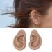 Realistic Fake Ear Model for Ear Piercing - Reusable Soft Silicone Simulation (Dark Skin Color) - Buy Online on GoSupps.com