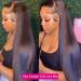 Iris Queen 13x4 HD Straight Lace Front Human Hair Wig 20 Inch - 180 Density, Pre Plucked with Baby Hair, 10A Transparent Lace, Bleached Knots - Natural Black for Black Women - Buy Online on GoSupps.com