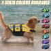 Emust XXL Dog Swimming Vest - Ripstop Large Dog Life Jacket with Double Rescue Handles - Ideal for Pool & Water Activities - Yellow - Buy Online on GoSupps.com
