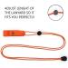 LuxoGear Emergency Whistles with Lanyard - 2 Pack Orange, Loud Blast for Safety, Survival, Kayaking, Boating, Fishing, Camping, Hiking - Essential Rescue Signaling Tool - Buy Online on GoSupps.com