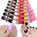 AddFavor 14 Set Press on Toenails Square Full Cover Short Fake Toe Nails 12 Sizes Glossy Soild Color False Toenails for Women and Girls 14 Bright Color