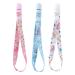 CutiePlusU Pacifier Clip Adult Size Pacifier Holder Clips 3 Pack-Animal Paradise (Unicorns Rainbow Cats and Giraffes)