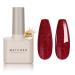 MAYCHAO Glitter Gel Nail Polish 15ML Red Glitter Gel Nail Polish Soak Off UV LED Red Shimmer Gel Polish Nail Art Starter Manicure Salon DIY at Home 0.5 OZ