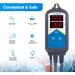 Inkbird ITC-306A-WiFi Aquarium Temperature Controller for Marine Tank - Dual Heating Socket Thermostat for Fish, Shrimp, Tortoise - No Timer - Buy Online on GoSupps.com