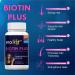 Biotin Plus Tablets Prevent Hair Loss and Promotes Healthy Hair Growth | Glowing Skin and Longer Nails with Multivitamins & Sesbania Extract (60 Tablets Each) for Men and Women - Buy Online on GoSupps.com
