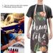 Nail Tech Apron Convenient Comfortable Breathable Flower Pattern Apron for Commercial Restaurant for BBQ for Home for Nail Shop - Buy Online on GoSupps.com
