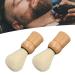 Professional Ergonomic Razor Brush with Wooden Handle - Synthetic Shaving & Makeup Tool for Facial Cleaning - Buy Online on GoSupps.com