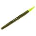 YUM Dinger Classic Worm All-Purpose Soft Plastic Bass Fishing Lure, 8 Count - Great Texas Rigged, Wacky Style, Carolina Rigged, Pitched, Etc. Green Pumpkin/Chartreuse 5"