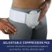 Hernia Truss Inguinal Support Belt for Men - Left/Right Side, Post Surgery Inguinal Hernia Relief, Adjustable Waist Strap 86/110cm - Buy Online on GoSupps.com