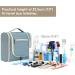 Large Greyish Blue Travel Hanging Toiletry Organizer for Women - Makeup & Cosmetic Bag - Buy Online on GoSupps.com