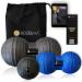 Fascia duoball 12cm duoball 8 cm and fascia massage ball 8cm fascia duoball set duoball fasciae massage balls set including free video instructions poster & bag-Bozera : Premium set