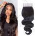 Body Wave Closure 4x4 Free Part Closure Brazilian Human Hair Closure Body Wave Lace Top Closure Human Hair 100% Unprocessed Virgin Human Hair Weave Swiss Lace closures With Baby Hair Natural Black Color(10inch) 10 Inch 4...