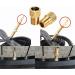 Osymoker Anodized Alloy Presta Valve Caps + Copper Presta to Schrader Adaptor for Bike, Car, Tube Pump - Premium Valve Converter Tools - Buy Online on GoSupps.com