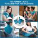 Large Weighted Heating Pad for Neck and Shoulders Pain Relief - Fast Heating, 6 Heat Levels, 4 Time Settings - Blue - 22x22 - Perfect Gift for Women, Men, Mom, Dad - Buy Online on GoSupps.com