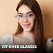 Lvioe Blue Light Filter Glasses - Trendy Anti-Blue Light Overhead Glasses for Computers Reading TV & Gaming - Buy Online on GoSupps.com