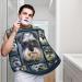 Schnauzer Beard Bib Hair Catcher For Men Shaving Men Beard Apron Gift For Fathers Day/Anniversary/Valentines Day/Christmas One Size
