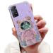 Tivenfezk Nadoli for Xiaomi Redmi Note 12 Pro 4G Treisand B r Astronaut Hidden Stand Shell caricature glitter astronaut stand Soft silicone bling mobile phone cover through view protective cover Xiaomi Redmi Note 12 Pro 4g purple