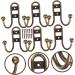 Alipis 12 Pcs Vintage Bathroom Hooks Clothes Rack Heavy Duty Hat Hook Wall Towel Hangers Bath Towel Aisle 6.8X6.7X3CMx2pcs - Buy Online on GoSupps.com