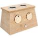 Moxibustion Bamboo Box - 3 Types | Popular Moxa Roll Stick Holder & Acupuncture Massage Tool (2 Holes) - International Shipping Available - Buy Online on GoSupps.com