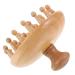 Division scalp massage comb from wood relaxation massage comb shampoo scrubber brush wide tooth hairbrush multifunctional head-acupuncture massage tool
