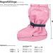 Playshoes Unisex Kid's Waterproof Fleece-Lined Footies - Small Pink Rosa - Buy Online on GoSupps.com