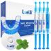 LUELLI Teeth Whitening Kit with LED Light, 35% Carbamide Peroxide Gel, Professional at-Home Whitening System for Sensitive Teeth, Removes Coffee, Wine, Smoking & Food Stains Peppermint