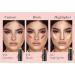 Set of 3 portable face contours to create beautiful shadows and makeup highlights for a defined face - Buy Online on GoSupps.com