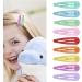Hoxfly 30Pcs Colorful Metal Snap Hair Clips - Non-slip Small Hairpins for Toddlers & Kids - Buy Online on GoSupps.com
