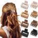 Hair Clips for Women and Girls Double Row 1.6" Small Hair Clips Small Claw Clips for Thin Medium Fine Hair - Nonslip Jaw Clips (Warm Color) 8