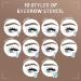 Cilrofelr Eyebrow Stamp and Stencil Kit - One Step Brow Stamp Shaping Kit with 10 Stencils, Light Brown, Long Lasting Waterproof Formula - Buy Online on GoSupps.com