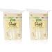 Cotton Labo organic cotton size M 5 x 6 cm 200 cotton pads made in Japan (2 packs (400 pieces)) set with 2 packs (400 pieces)