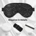 Black White Glitter Sleep Mask - Double-Sided Unisex Eye Mask for Sound Sleep & Skin Care - Buy Online on GoSupps.com