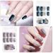 Kalolary 144PC False Nails Color Gradient Acrylic Fake Nails with Glue Stickers for Women & Girls | Perfect for DIY Nail Art Decoration - Buy Online on GoSupps.com