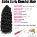 MLETULIPS GoGo Curl Crochet hair Ombre Deep Wave Crochet hair Beach Curl Water Wave Synthetic Deep Twist Crochet Braid Bohemian Crochet Braiding (10 inch 1B) 10 inch 1B - Buy Online on GoSupps.com