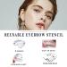 24-Piece Eyebrow Stencil Kit for Perfectly Shaped Brows - Easy 3 Minute Makeup Solution - Buy Online on GoSupps.com