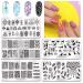 Biutee Nail Stamping Plates Kit - 5PCS Image Plates, 8 Colors Stamping Gel Polish, Double Head Stampers with Scraper - Manicure Stencils Set - Buy Online on GoSupps.com