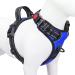 Phoepet Dog harness without pulling for small dogs Reflecting adjustable adjustable vest with clip at the front with handle 2 metal rings 3 buckles simply put on and take off (XL royal blue) K nigsblau XL