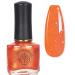Glitter Nail Polish - Orange Pearl Nail Polish - Shimmer Holographic Mermaid Nail Polish - Pearlescent Shell Glitter Orange Nail Varnish - Quick Dry Glimmer Nail Art Varnish All Seasons Nail Polish