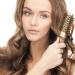 VISCAL Nano Thermal Ceramic Round Hair Brush 2.4 inch - Large Boar Bristle Brush for Hair Styling, Curling, and Volume - Gold Brown - Buy Online on GoSupps.com