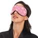 Unisex Haskirky Light Blocking Eye Mask for Travel, Yoga, Meditation - Pink Hearts and Stars Design - Buy Online on GoSupps.com