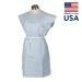 TIDI Choice Blue Gowns (Pack of 50) - Open Back Waist Tie Short Sleeve Medical Gowns - Standard Size 30x42 - Latex Free - USA Made (910520) - Buy Online on GoSupps.com