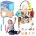 Busy Board 15 in 1 for toddlers Busy Activity Cube motor cubes Montessori educational toys activity cubes toys Fidget Cube stress cubes for girls and boys from 3 years