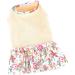 Buy Paidful Dog Blumen Dress - Soft Cotton Ruffled Tank for Small to Medium Dogs & Cats | Spring Summer Wear in Beige - Buy Online on GoSupps.com